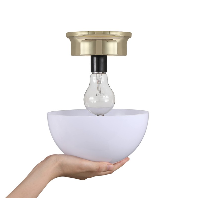 Aspen Creative 28008-15-2, Clip-on Dome Shade for A-Type Bulb Indoor
