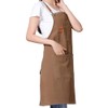 Kitchen Thicken Canvas Apron with Adjustable Straps and Large Pockets,