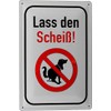 Tin Sign 20 x 30 cm No Dogs Klo Lass