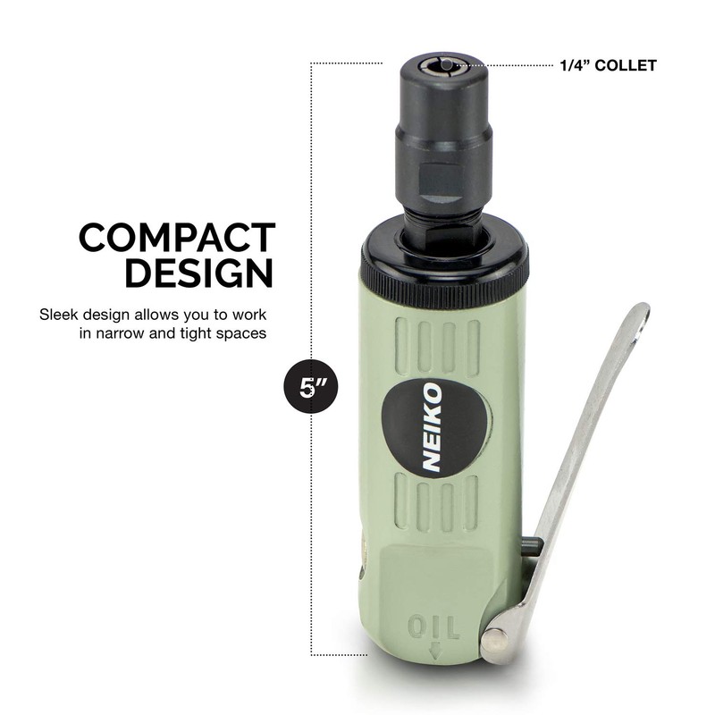 NEIKO 30062A 1/4" Mini Die Grinder | Air Straight Grinder