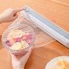 Plastic Wrap Dispenser Adjustable Refillable Wall Mounted Suction Cup Food
