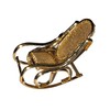 Gold Plated Miniature Rocking Chair for Shadowbox. Dollhouse Size.