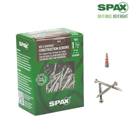 SPAX 6 X 1-1/2" MDF T-Star+ Partial Thread Zinc 1LB 315CT