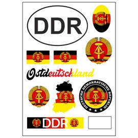 Daged East Germany East Germany Sticker Card Sticker Sheet – Car Motorcycle Biker Flag Decoration AK