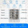 Geevon Indoor Outdoor Thermometer Wireless with 3 Remote Sensors, Digital