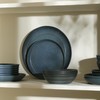 Stone Lain Elio 4-Piece Salad Plate Set Stoneware, Blue