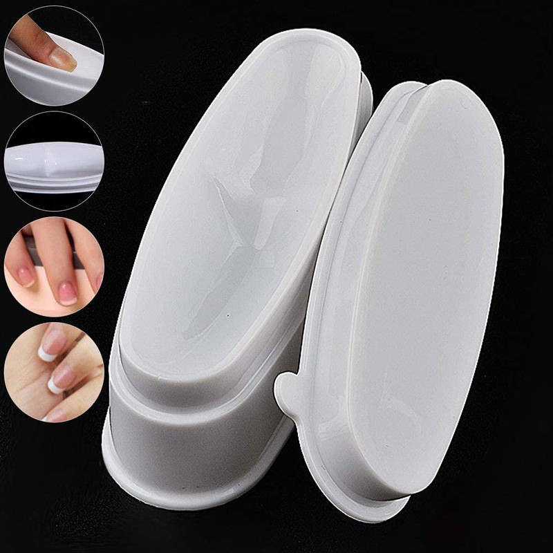 ANCLLO Nail Dipping Container Nail Powder Dipping Container White