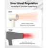 Zibtes Plasma Ionic High-Speed Hair Dryer 110 kRPM Motor,White. High-Density