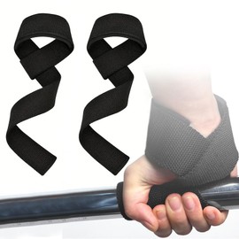 Kzouenzu Lifting Straps (Padded), Strength Training Wrist Straps 60 cm Length, Weightlifting, Deadlifting, Lifting Aid in Pair for Men and Women