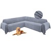 HDCAXKJ Corner Sectional Couch Covers for Dogs L Shape Sofa