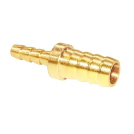 Beduan Brass Hose Reducer, 5/16" to 3/16" Barb Hose ID, Reducing Barb Fitting Splicer Mender Union Air Water Fuel