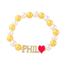 CENWA Greek Sorority Bracelet Gift 1943 P-hilo Sorority Beads Bracelet Graduation Jewelry Gift for Women, 10, alloy