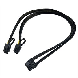 ZAHARA 10pin to 8+8p Power Adapter PCIE Cable Replacement for HP DL380 G6 and GPU 50cm（19.6inches） (10pin)