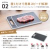 Takeda Corporation KPSMM Multi-functional Cutting Board with Defrost Plate Black