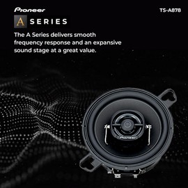 Pioneer A-Series TS-A878 3.5” 2-Way Speakers (Pair) – 100W Max, Balanced Sound + Smooth Treble, Great Stock Replacement, Easy Installation