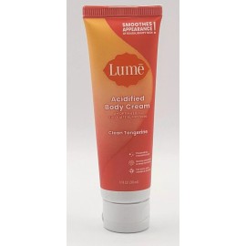 Lume Acidified Body CREAM - 1 oz CLEAN TANGERINE Travel Size - Exfoliate Hydrate