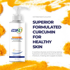 SNEC30 Curcumin Non Sticky Moisturizing Lotion I Relieves skin rashes, sun burn, infection, redness and itchiness I Anti Ageing & Anti oxidant I 100 g