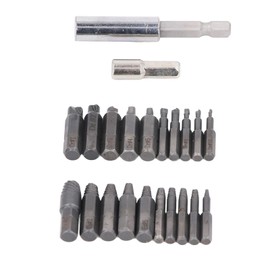 Damaged Screw Extractor Set 20 Stück Schraubenentferner Set mit hoher Geschwindigkeit Stahl, Spiral Schraubenentferner Kit