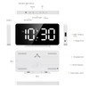 KeeKit Digital Alarm Clock, LED Alarm Clock with 6.5’’ Large