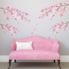DECOWALL DS12-2003P1903 Watercolour Cherry Blossom Wall Sticker Wall Sticker Wall