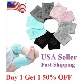 Unbranded Baby Soft Anti-slip Elbow Protector Crawling Knee Pad Infant Toddler Baby Safety - Blue