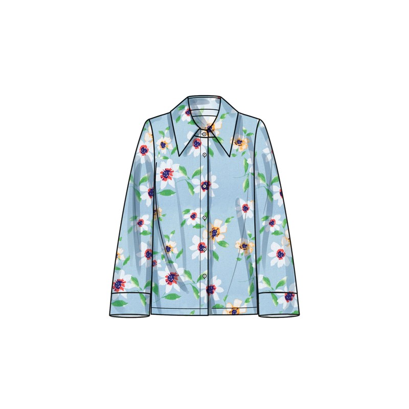 Simplicity Misses' Top, Pants, and Shorts Sleepwear Sewing Pattern Packet,