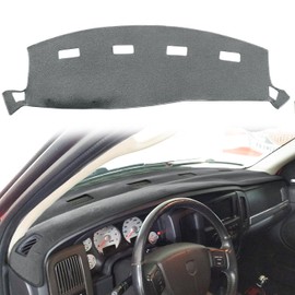 Yiz Dashboard Cover Dash Cover Mat Custom Fit for Dodge Ram 1500 2002-2005,2500/3500 2003-2005 (02-05DarkGray) Y22
