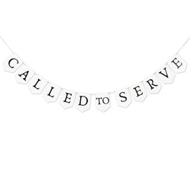 LDS Missionary Banner - Called to Serve Pennant Flag for Mission Call Opening | Religious Missionary Party Decor, The Call Celebration Backdrop, Mormon Mission Farewell Decorations