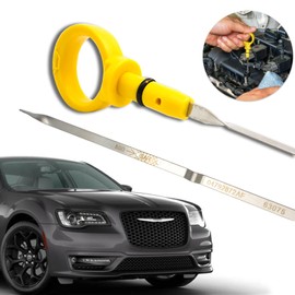 E-Vniko Engine Oil Dipstick Level Indicator Compatible for 2009-2021 Dodge Challenge Charger Chrysler 300-5.7L HEMI Replace Dipstick 04792872AE | 04792872AF