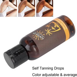 Gotas Autobronceadoras, bronceado, loción corporal bronceadora, loción corporal suave y no pegajosa para cuerpos masculinos y femeninos.