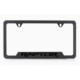 Ford Raptor Blacked Out Metal License Plate Frame