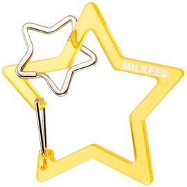 Milkfed 103212054004 Keychain NEO Neon Star Carabiner Women's, orange