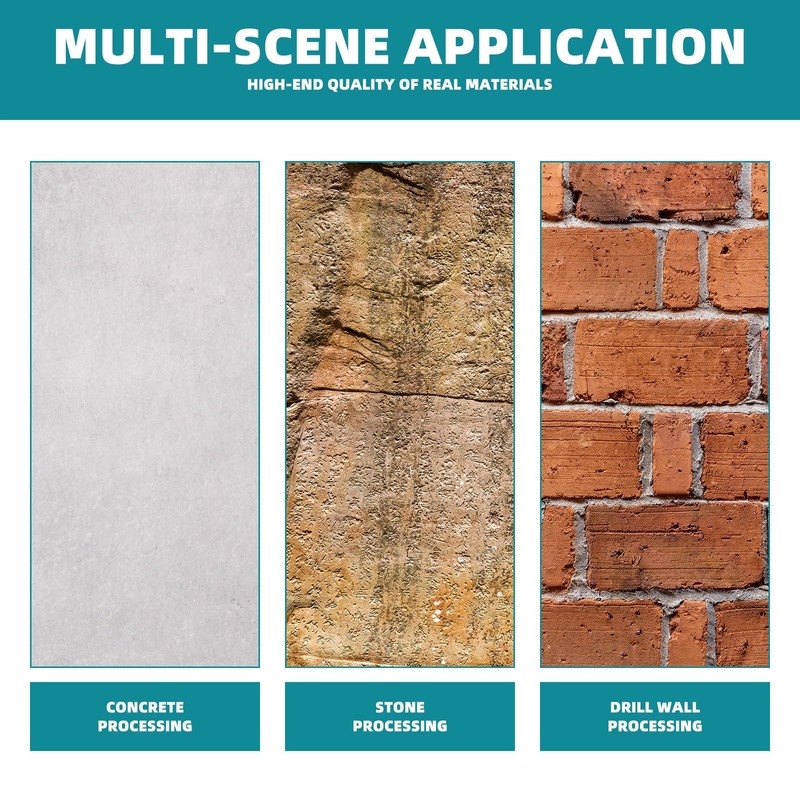 2Pcs SDS Plus Bushing Tool Bit, 4 Tips SDS Plus