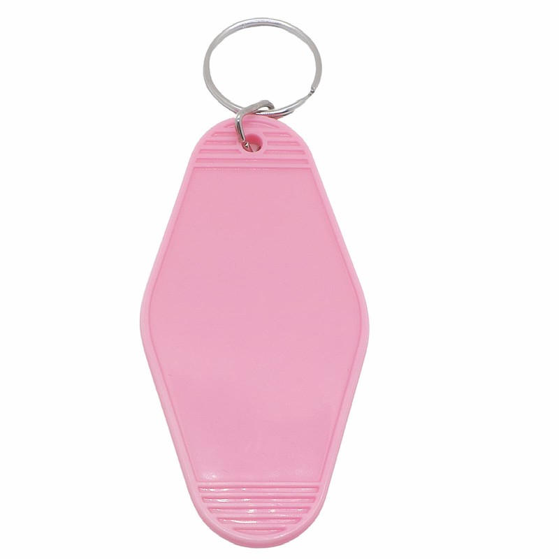 Nwsrayu 10pcs Blank Hotel Keychains Bulk Vintage Motel Keychain Vinyl