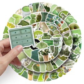 100 PCS Stickers for Green Water Bottle|Vinyl Waterproof Sticker for Laptop Skateboard Phone Car Decals for Teens Adults for Party Favors Supplies Decor (Kawaii Fresh Stickers)