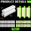 Gemscream 50 Pcs Fishing Rod Glow Stick Holder Night Fishing