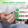 AngtaiJN Empty Vegan Capsules Size 4 Clear Empty Capsules for
