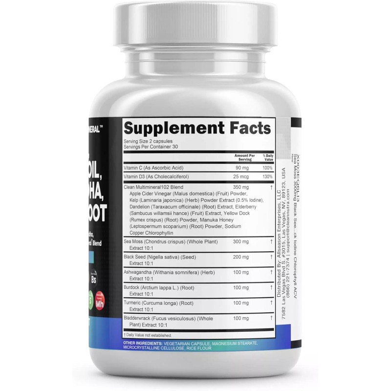Does not apply Sea Moss 3000Mg Black Seed Oil 2000Mg