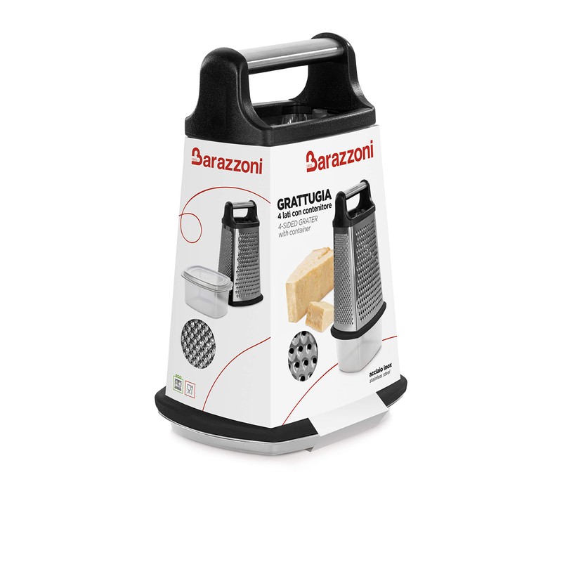 Barazzoni My Utensil Grater 4 Sides with Container