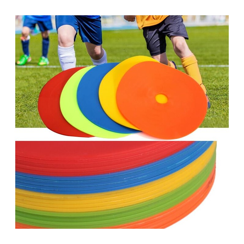 Flat Marker Disc Cone Pad Marker Cones (Set of 10)