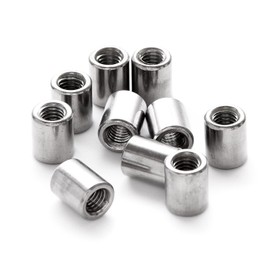 Pstyle. M5 Coupling Nut Spacer Round Set of 10 PST-109 (φ8x10mm)