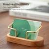 muso wood Business Card Holder Wooden Business Card Stand Made