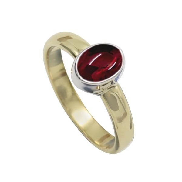 SILVERTROVE Gemstone Sterling Silver and Brass Band Ring for Men
