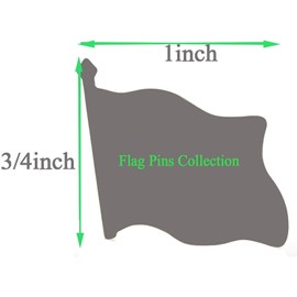 50 Pack Metal Mexico Flag Lapel Pin Waving Mexican MX Flag Pins Patriotic Pin Series