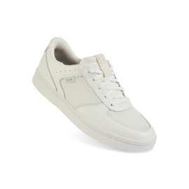 Kizik Oslo Retro-Modern Premium Leather with Mesh Panels Slip On Sneakers - Easy Slip-Ons | Casual Shoes for Men, Elderly | Stylish Orthopedic Shoes for Everyday and Travel - Optic White M13