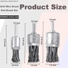 9 Pack Wire Wheels Brush for Drill, - Sizes 0.8"