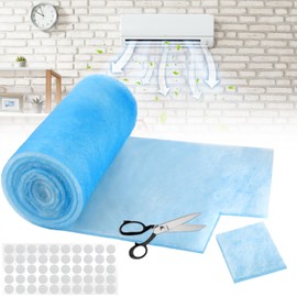 Frienda 20 x 118 Inch Merv 6 Reusable Air Vent Filter Cut to Size Electrostatic Floor Vent Filter with Adhesive Hook Tape Washable Replacement Compatible with Most Air Conditioning Furnace HVAC