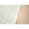 Laura Ashley Butter Chenille 17" x 24" Bath Mat, White
