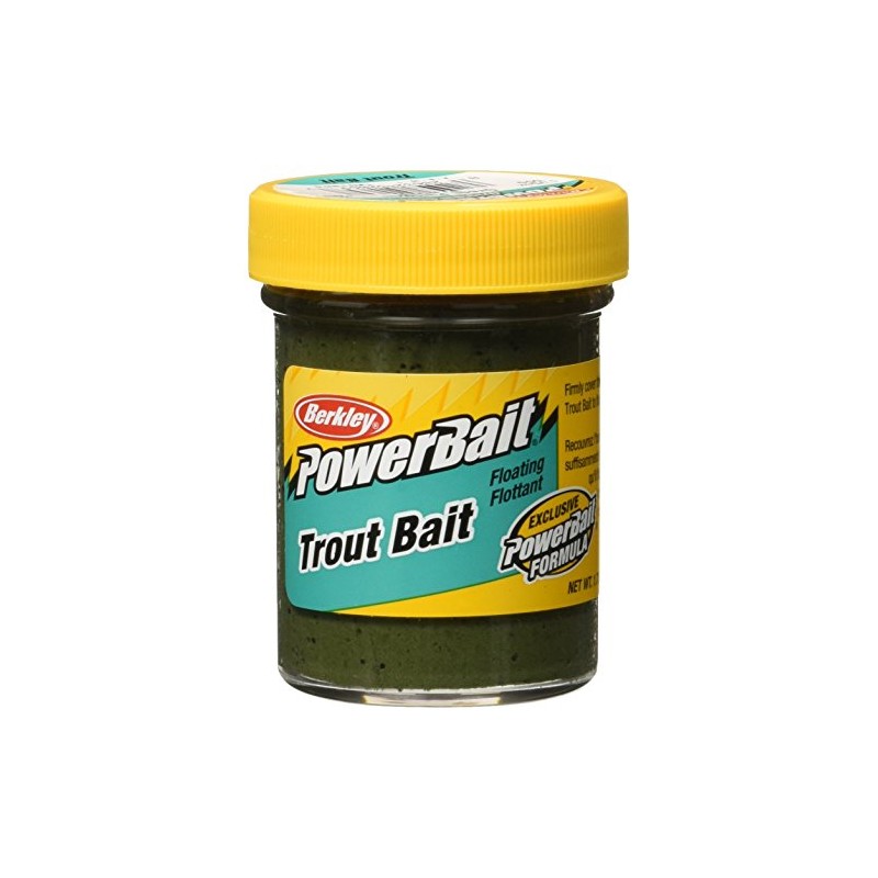 PowerBait Trout Bait, Green Pumpkin,