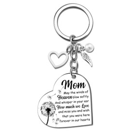 VIESUJI Condolence Gifts Sympathy Gifts for Loss of Loved One Mom Condolence Remembrance Bereavement Gift for Loss of Mother Memorial Keychain